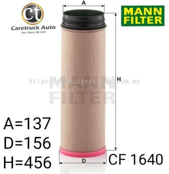 MAN TGA, TGS INNER AIR FILTER FOR C 27 1250/1, CF 1640