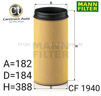 VOLVO FH V3 INNER AIR FILTER FOR C 33 1460/1, CF 1940