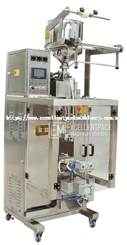 SACHET PACKAGING MACHINE | EM-180SP | ROUND EDGE CUTTING | SERVO MOTOR | LIQUID | PISTON SYSTEM