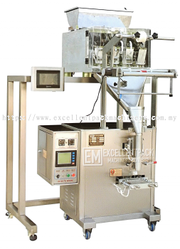 SACHET PACKAGING MACHINE | EM-280W | POWDER & GRANULE | WEIGHER MEASURING SYSTEM