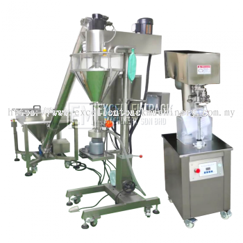 SEMI AUTOMATIC AUGER FILLING AND CAN SEAMING SYSTEM | POWDER 