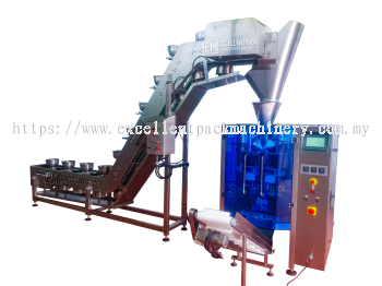 Pouch Packaging Machine with Bucket/Bowl Conveyor
