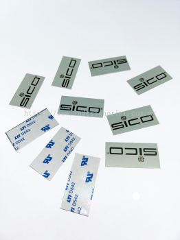 Aluminium Plate + Laser Print with Double Side Tape