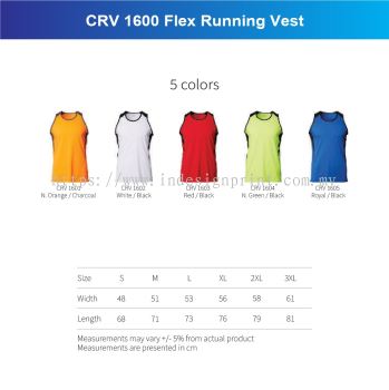 CRV 1600 Flex Running Vest