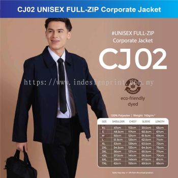 CJ02 UNISEX FULL-ZIP Corporate Jacket