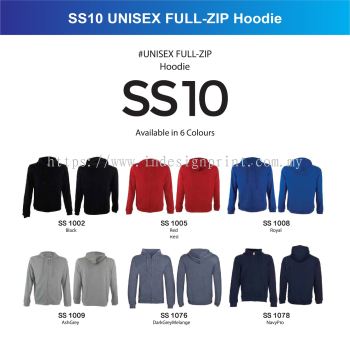 SS10 UNISEX FULL-ZIP Hoodie