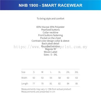 NHB 1900 - SMART RACEWEAR