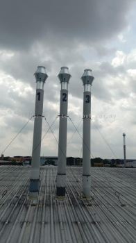 Construction Work-Chimney Installation 