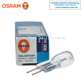 Osram 64445U 24v 50w GY6.35 Capsule Halostar Halogen (made in Germany)