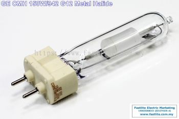 GE CMH150/T/UVC/U/942/G12 20014 Single-Ended Metal Halide (made in Hungary)