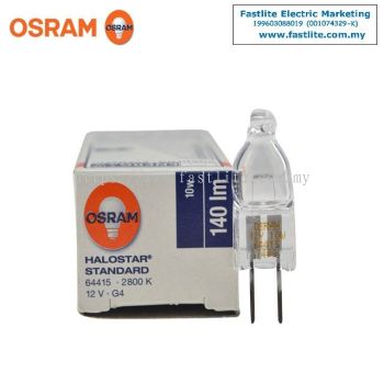 Osram 64415 12V 10W G4 Halostar Standard Capsule (made in Germany, NOT made in China)