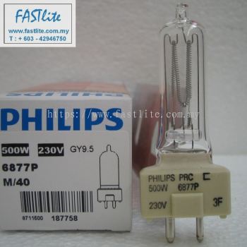 Philips 6877P M40 240v 500w GY9.5 Broadway Disco bulb