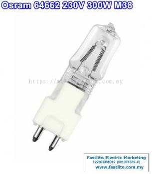 Osram 64662 M38 230V 300W GY9.5 Studio/Optic bulb (Germany)