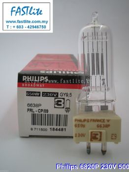 Philips 6638P CP89 240V 650W FRM GY9.5 Broadway bulbs