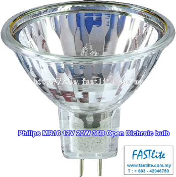 Philips Essential MR16 12V 20W 36Degree Open Dichroic GU5.3 Halogen bulb