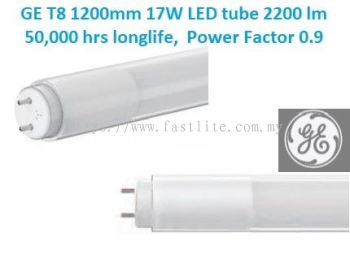 GE T8 17W 1200mm 50,000hrs Long Life LED tube