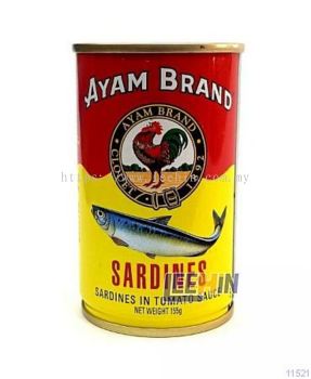 Sardine Ayam K 155gm Сɳ  [11520 11521]