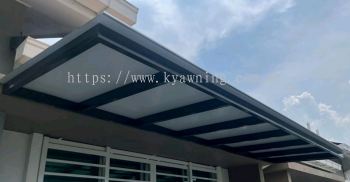 Mild Steel Aluminium Composite Panel (ACP 4mm) Pergola Roof Awning - Frame Ms 1 1/2x3(1.6) Hollow