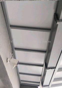 Mild Steel Aluminium Composite Panel (ACP 4mm) Skylight Awning - Frame Ms 1 1/2x1 1/2(1.2)Hollow 