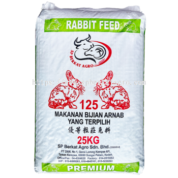 125 Makanan Arnab Premium / Rabbit Pellet / Dedak Arnab(25KG)