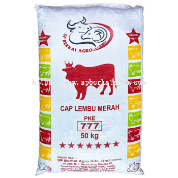 PKE777 Makanan Lembu Cap Merah / Dedak Lembu (50KG)