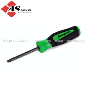 SNAP-ON Ball Hex 1/8" Instinct Soft Grip Screwdriver (Green) / Model: SGAB8BG