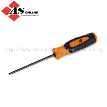 SNAP-ON Ball Hex 3/32" Instinct Soft Grip Screwdriver (Orange) / Model: SGAB6BO