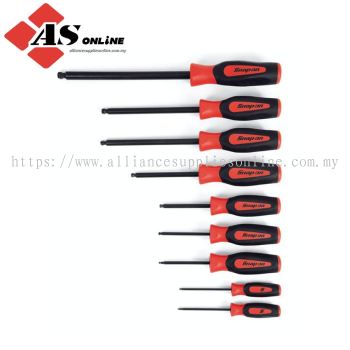 SNAP-ON 9 pc Ball Hex Metric Instinct Screwdriver Set (2-10 mm) / Model: SGABM900BR