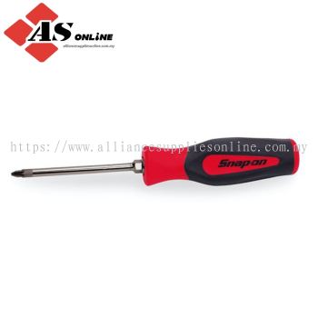 SNAP-ON Pozidriv #2 Hard Grip Screwdriver (Red) / Model: SHDZ42R