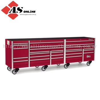 SNAP-ON 144" 26 Drawer Five Bank EPIQ Series Roll Cab with PowerDrawer (Candy Apple Red) / Model: KEXP725D0PJH