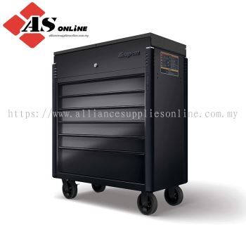 SNAP-ON 40" Sliding Lid Eight-Drawer Bed Liner Shop Cart (Gloss Black with Black Trim and Blackout Details) / Model: KRSC430ABFI7bb