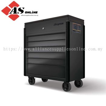SNAP-ON 40" Sliding Lid Eight-Drawer Bed Liner Shop Cart (Flat Black w/ Black Trim) / Model: KRSC430APOT7