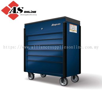 SNAP-ON 40" Sliding Lid Eight-Drawer Bed Liner Shop Cart (Midnight Blue w/ Black Trim) / Model: 