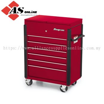 SNAP-ON 32" Six-Drawer Compact Split Lid Cart (Candy Apple Red) / Model: KRSC343PJH