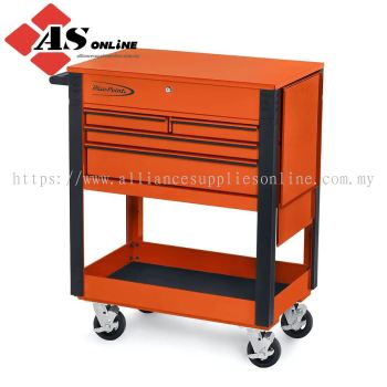 SNAP-ON 32" Four-Drawer Roll Cart (Blue-Point) (Electric Orange with Black Trim and Blackout Details) / Model: KRBCKF40BKH