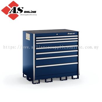SNAP-ON Seven-Drawer Extra-Wide Counter (Royal Blue with Brushed Trim) / Model: KSEC071AAPCN
