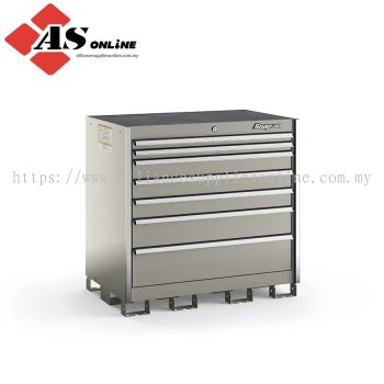 SNAP-ON Seven-Drawer Extra-Wide Counter (Arctic Silver with Brushed Trim) / Model: KSEC071AAZBB