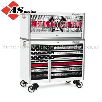 SNAP-ON 54" 10-Drawer Double-Bank Firefighter Tribute Masters Series Stainless Steel Top Roll Cab / Model: KTL1022AWET1