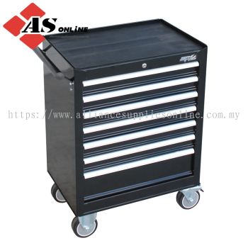 SP TOOLS Custom Series Roller Cabinet - 7 Drawer - Black/chrome / Model: SP40104