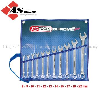 KS TOOLS Chromeplus Combination Spanner Set, Offset, 11 Pcs / Model: 518.0641