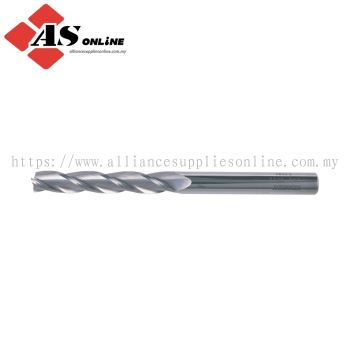 KENNEDY End Mill, Long, 10mm, Plain Round Shank, 3fl, Carbide, Uncoated / Model: KEN1614010K