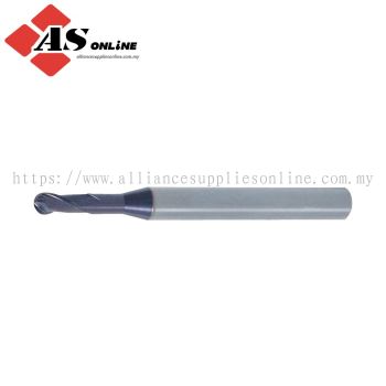 SWISSTECH Regular, Ball Nose Slot Drill, 0.4mm, 2 fl, Solid Carbide, Carbide Q-Coat / Model: SWT1657502A