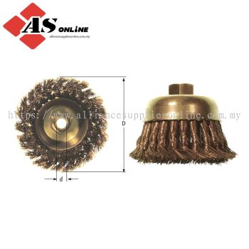 AMPCO Cup Brush, Knot Wire 76mm / Model: KC2076 