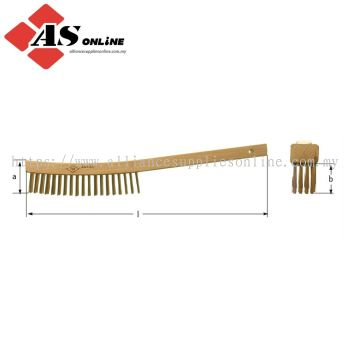 AMPCO Brush, Curved Handle 3x19 / Model: KH0002