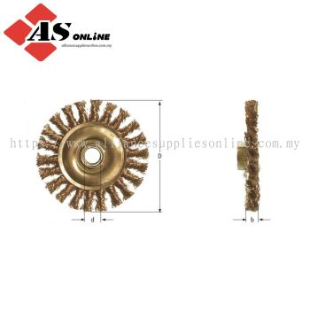 AMPCO Wheel Brush, Knot Wire 153mm / Model: KR1530