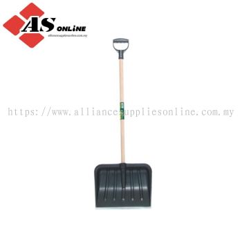 RUTLAND Impact Resistant ABS Plastic/Metal Wear Strip, Snow Shovel, Wood Handle D-Grip, 1200mm / Model: RTL5228130K