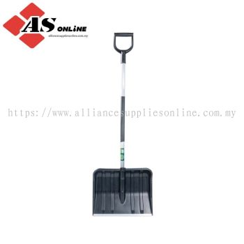 RUTLAND Impact Resistant ABS Plastic/Metal Wear Strip, Snow Shovel, Aluminium Handle D-Grip, 1300mm / Model: RTL5228290K