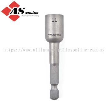 KENNEDY Screwdriver Bit, 11mm, Socket, 1/4" Hex / Model: KEN5738928K