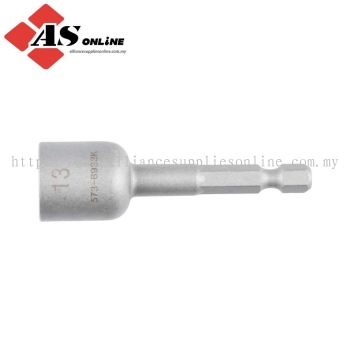 KENNEDY Screwdriver Bit, 13mm, Socket, 1/4" Hex / Model: KEN5738932K