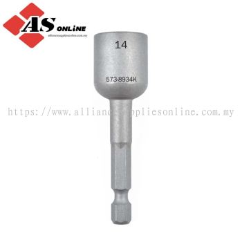 KENNEDY Screwdriver Bit, 14mm, Socket, 1/4" Hex / Model: KEN5738934K